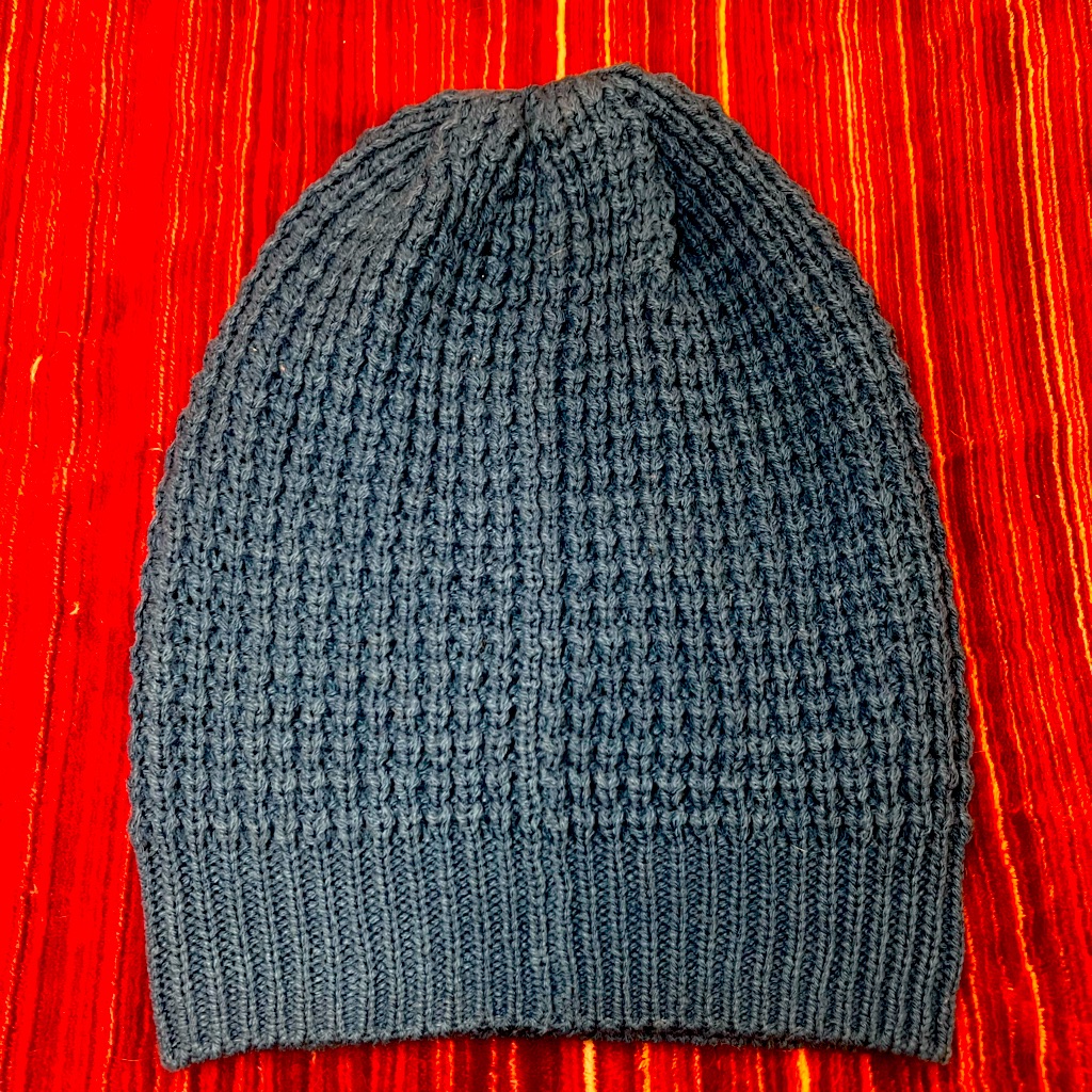 Blue Knit Beanie